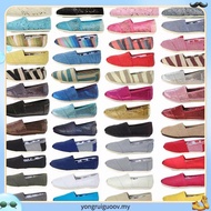 Toms Thomas Shoes Denim Shoes Pure Color Flat kasut Casual Couple loafer Toms Shoes Slip on Shoes