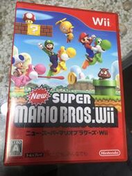 Wii 瑪利歐新超級瑪利歐兄弟Wii(日文版) WII U 主機適用 (二手盒裝光碟)賣場還有其他遊戲歡迎加購