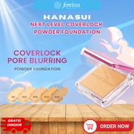 Hanasui Next Level Coverlock Powder Foundation - Porefect Blur, Flawless Looking & 4X Oil Control Ba