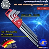 HAFU ประแจหกเหลี่ยมหัวบอลยาวมิลชุด 9 ชิ้น รุ่น 411-390-14 - Ball Point Hex key L-Wrenches Set No.411