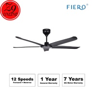 FIERO FREYA 56 INCH DC MOTOR CEILING FAN (NO LIGHT) – 5 BLADES, REMOTE, SILENT, ENERGY SAVING