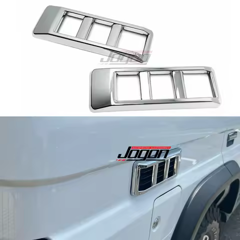 ABS Chrome Car Side Body Fender Vent Cover Trim For Toyota Land Cruiser J70 LC70 LC71 LC76 LC78 LC79