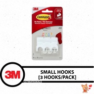 3M Command™ 17402 Utility Hooks - 3 Hooks 3 Small Strips