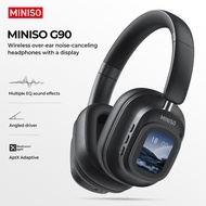 MINISO G90 ANC Noise Cancelling Headphones Bluetooth 5.4 Magnetic Touch Screen Hi‑Fi Bass Over Ear H