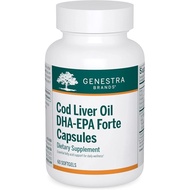 Genestra Brands Cod Liver Oil DHA-EPA Forte Capsules | Blend of DHA, EPA, and Vitamins A and D | 60 