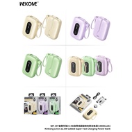 NEW WEKOME WP-107 22.5W CABLED 10K FAST CHARGING CAPSULE POWER BANK Powerbank
