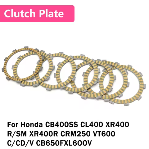 For Honda CB400SS CL400 XR400 R/SM XR400R CRM250 VT600 C CD V CB650F XL600V Motorcycle Clutch Fricti