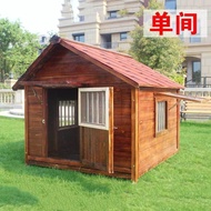 [ST]💘Dog House Outdoor Waterproof Solid Wood Kennel Medium Large Dog Golden Retriever Kennel House Rainproof Outdoor Fou