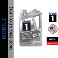 120763 (OP) MOBIL 1 ADVANCED 5W-20 SN Fully Synthetic Engine Oil (5QT/4.73L) 5W-20