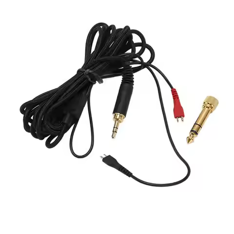 Replacement Headphone Cable with 3.5mm 6.5mm Plug HD Sound Compatible for Sennheiser HD25 560 540 48