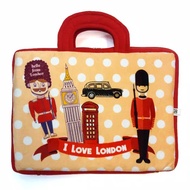 Fur Laptop Bag Note book Notebook 14" in Inch I Love London