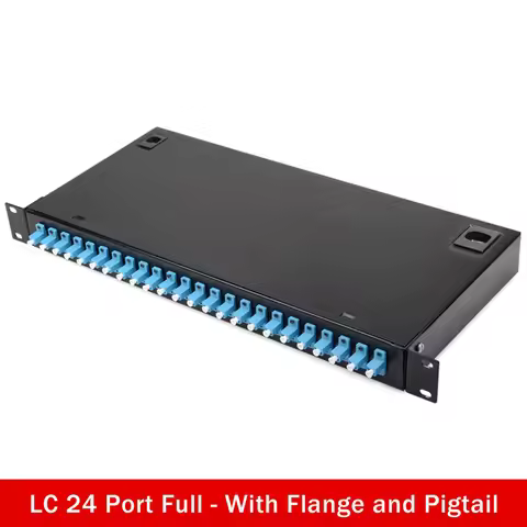 24 Port Rack-mounted Terminal Box FTT SC LC ST FC Fiber Terminal Joint Box 24 Core 48 Core With Flan