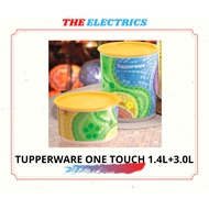 TUPPERWARE ONE TOUCH DOLMABAHCE CANISTER SET 2PCS (1.4L + 3.0L)