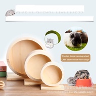 🚓Wooden Hamster Running Wheel Wooden Treadmill Djungarian Hamster Hedgehog Wheel Pet Roller Toy Supplies