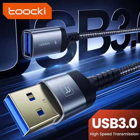 Toocki USB 3.0 Extension Cable Male to Female USB 3.0 2.0 Cable Extender Data Cord for PC Smart TV X
