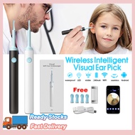 Earwax Removal 3.5mm Ear Camera with 6 LED Lights Visual FHD Video Otoscope Ear Cleaner Ear Spoon Pimple Blackhead Remover Ear Speculum Oral Speculum