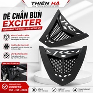 Black plastic fender for Exciter 135 5 numbers, LC135 triangular shape (ex 2011 - 2014) Motorcycle f