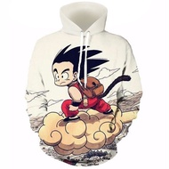 Anime Pocket Hooded Sweatshirts Kid Goku 3D Hoodies Pullovers Men Women Long Sleeve Outerwear New Ho