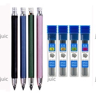 JUIC Mechanical Pencil 2B/4B/6B/8B Pencil Refill Metal Stationery Sketch Comics Design Drawing Tool