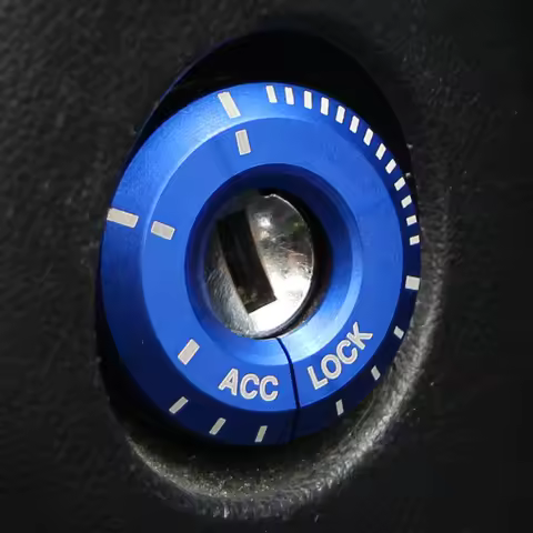 Auto Car Ignition Key Ring Switch Cover Trim Sticker for Volkswagen VW Golf 7 MK7 7.5 MK7.5 2013 - 2