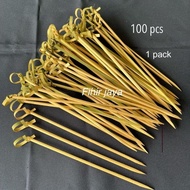 (100 PCS) TEPOSUKI BAMBOO SKEWER Simpul B FRUIT SKEWER/ COCKTAIL SKEWER/ FITA SKEWER/