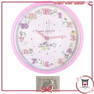 Sanrio wall clock icon wall clock continuous second hand wall clock wall clock kuro me set (clock, hook)