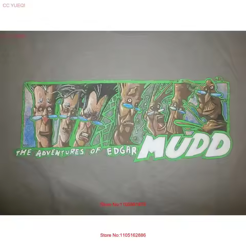 ADVENTURES OF EDGAR MUDD T SHIRT Wet Earth COMIC BOOK vtg 2000 Adult XL vintage Washed Stretched Bre
