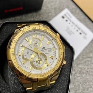 CASIO Edifice watch for men or women  EFR-539BK Color: gold Material: stainless