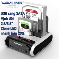 2-compartment USB SATA hard drive station Offline clone Charging center Card reader Support 32TB tot