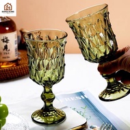 Diamond Dot Edge Glassware Water Goblet Juice Glass Wine Glass Relief Champagne Crysta Glass Goblet