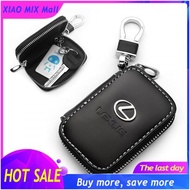 Leather Car Key Case Remote Control Key Case Leather Zipper Keychain For Lexus IS200 IS250 IS300 CT2