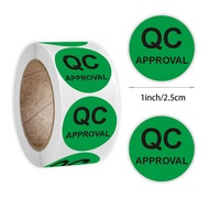 【Customer favorite】 500pcs/roll Qc Quality Inspection Sticker 2.5cm/1inch Color Product Check Sticke