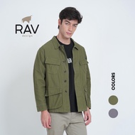 RAV Design Men's Collar Jacket Long Sleeve R91803-3599