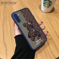 Hontinga เคสโทรศัพท์สำหรับ Samsung Galaxy Note 10 Note10 Plusเคสแข็งการ์ตูนหมีกลไกแบบใสเคสโทรศัพท์คล