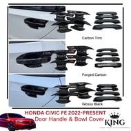 Honda Civic FE 2022-Present Door Handle & Door Bowl Protector Cover For Civic FE Car Accessories