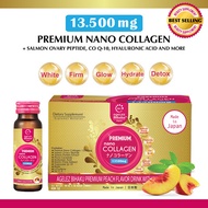 Collagen Supplement Agelez Bihaku Premium Nano Collagen 13500mg Made in Japan