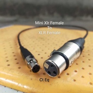Mini XLR Female to XLR Female Lidge TA3F to XLR female to female