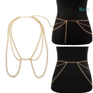 Mary Metallic Body Jewelry Punk Waistbelt Design Perfect For Festival Goers