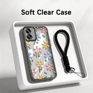 YBD Phone Case For Infinix Smart 10 Plus Tecno POP 10 Spark GO 2 2S X6725 X6725B X6725C Flat flower 
