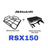 RAPIDO Monorack Honda RSX150 RSX 150 Foodpanda Grabfood Shopee Food Delivery Bag Frame Tapak Monorac