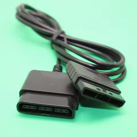 1 PC Controller Extension Cable Dance Pad Wheel Gun Cord Play Games Straight Away for PS1/PS2 Consol