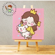 PAINT BY NUMBER CANVAS 20X20CM Girl EDITION