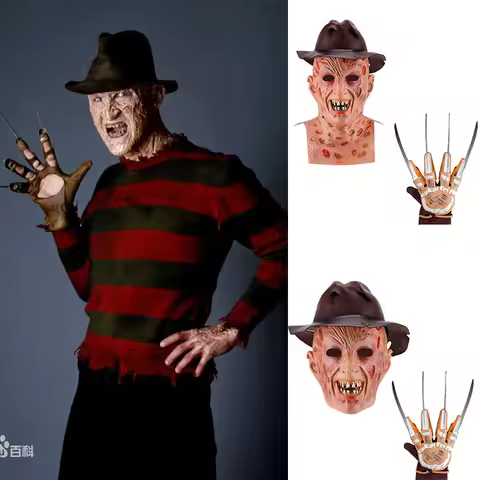 Halloween Latex Mask Nightmare Freddy Jason Headgear Horror Party Cosplay Ghost Costume Props