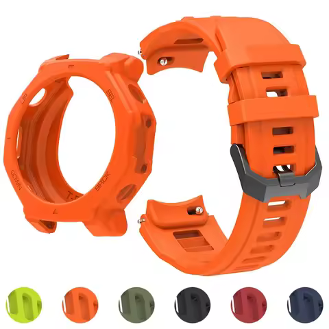 Silicone Case +Band For Huami Amazfit T-REX 3 Pro Strap Watchband Bracelet For Amazfit T-rex3 Pro Pr