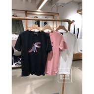 Agnes b.sport Classic Dinosaur logo Print 100% Cotton Loose Casual All-Match Men Women Short-Sleeved