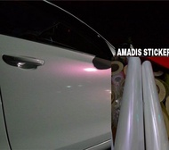 Stiker putih mutiara lembayung lebar 152cm skotlet mobil motor putih lembayung pink biru ungu gold s