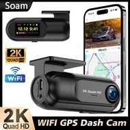 Dash Cam WiFi 2.5K,Car Camera with APP,Dashcams with WDR Night Vision, 24H Parking mode, Loop Record