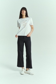 Giordano Womens Printed tee 05395208001 เสื้อยืดผู้หญิง เสื้อจิออดาโน