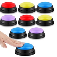 8 PCS Answer Buzzers Button Answer Buzzer Game Show Buzzer Recordable Button Classroom Buzzers for C