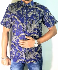 Baju Raya 2022 Viral Batik Shirt For Men's &amp; Kids (Adult &amp; Children), 100% Cotton S-2XL 4yrs-14yrs  Men Casual Short Sleeve Batik Shirt.